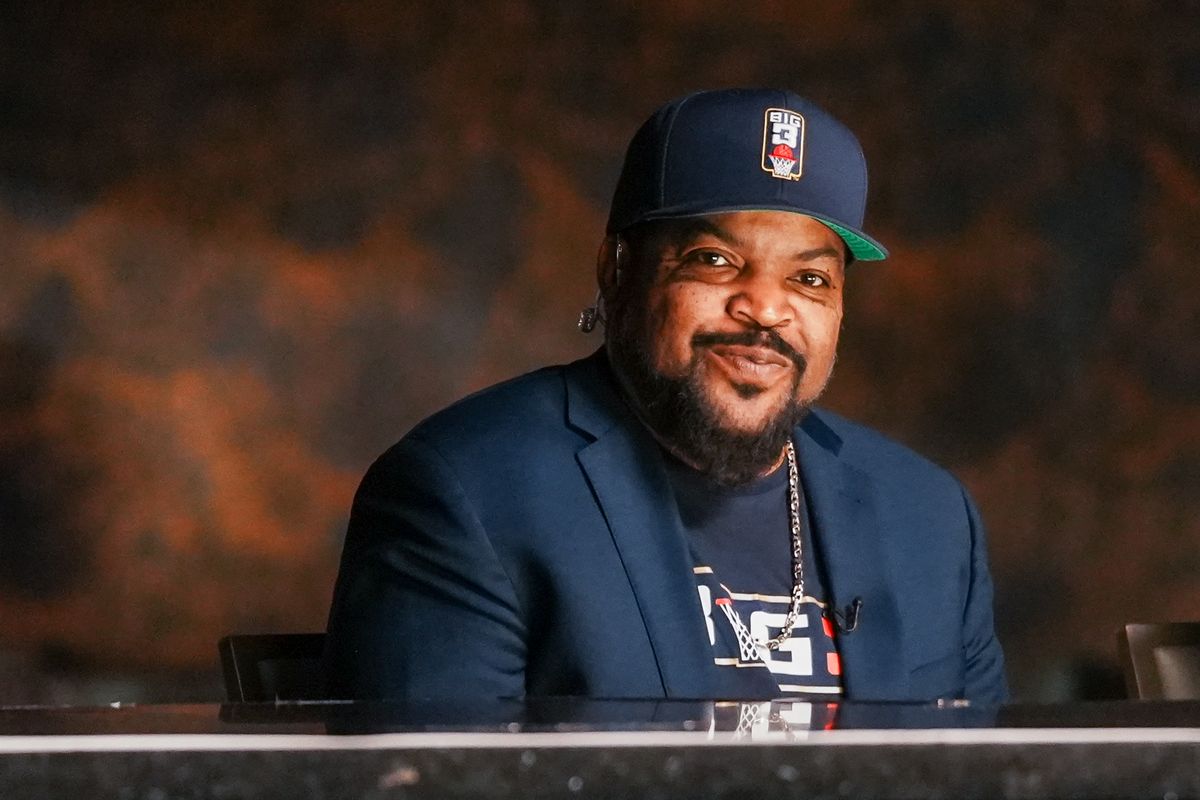Ice Cube speaks at the Big3 draft on Thursday May 7, 2026 at Liv Nightclub in Las Vegas.