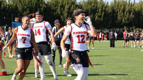 U.S. women’s flag football national team sweeps in 2025 International Bowl  taken in Carson, Calif. (Olympics)