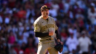 Miller's run of dominance continues as Friars outlast Angels for series win taken at Angel Stadium (San Diego Padres). Photo by William Liang-Imagn Images