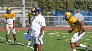 Robert Garrett nears 300 wins, out indefinitely as Crenshaw football endures taken in Los Angeles (Los Angeles Chargers). Photo by Robert S. Helfman - The Sporting Tribune