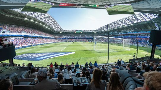 Premier League brings matchday atmosphere to Los Angeles with Cosm watch party taken at Cosm (World Cup)