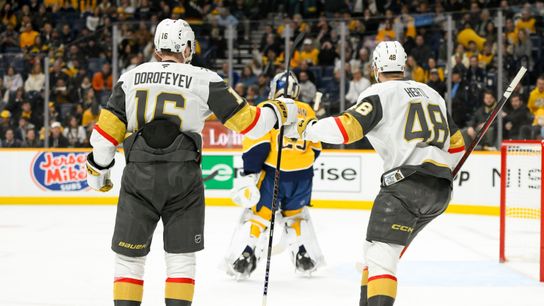 Dorofeyev's hat trick not enough as Golden Knights come up short against Predators (Vegas Golden Knights)