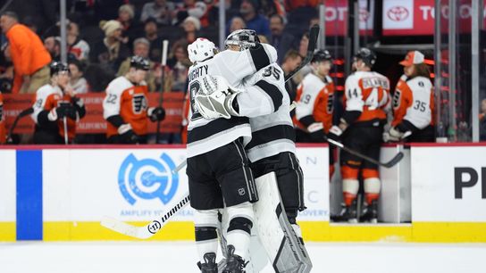 Kings avoid collapse against Flyers with Byfield's OT winner taken at Xfinity Mobile Arena (Los Angeles Kings)