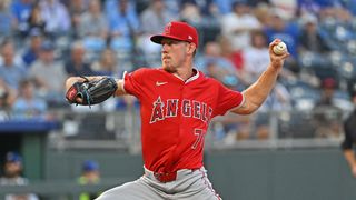 Mitch Farris deals gem, earns first win in Major League debut taken Kauffman Stadium (Los Angeles Angels). Photo by Peter Aiken-Imagn Images