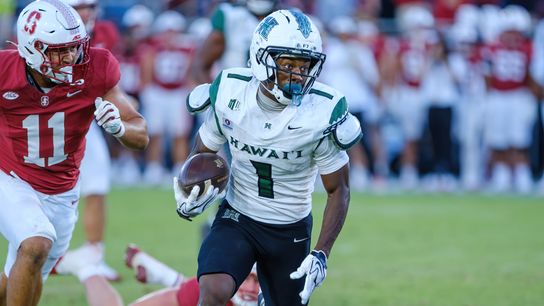 Ford’s big day helps Stanford deny late Hawai’i comeback taken at Stanford Stadium (Hawaii)