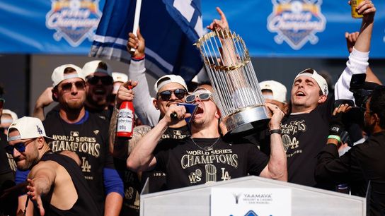 Dodgers host first parade in Los Angeles in 36 years taken at Dodger Stadium (Los Angeles Dodgers)