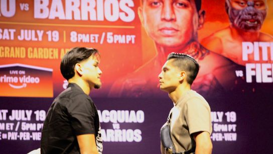 Figueroa (left) and Gonzalez (right) begin the main card in the featherweight division