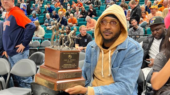 Wooden Trophy makes stop at Players Era Tournament as Wooden Watchlist players shine in Las Vegas taken in Las Vegas (Wooden Award)