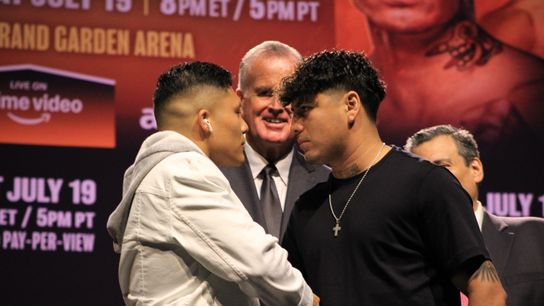 Cruz (left) and Fierro (right) bring tension with their faceoff as they are set to rematch on July 19th. 