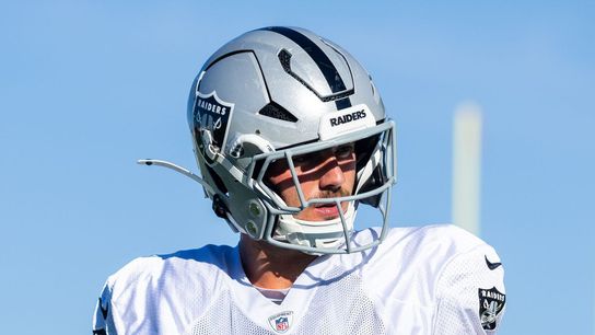 Brock Bowers has become the first storm to weather for the Kubiak-era Raiders taken at Intermountain Health Performance Center (Las Vegas Raiders). Photo by DJ Cabanlong-The Sporting Tribune