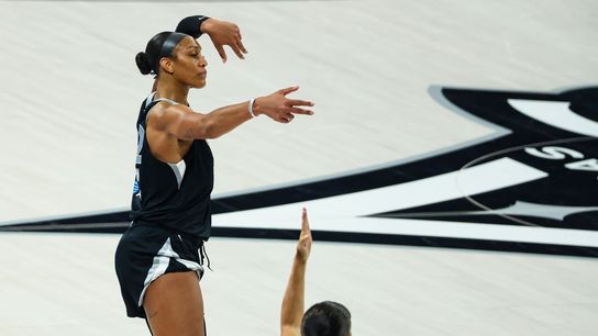 A’ja Wilson begins playoffs in dominant fashion as Aces take Game One taken at Michelob ULTRA Arena (Las Vegas Aces). Photo by RJ Forbus-The Sporting Tribune