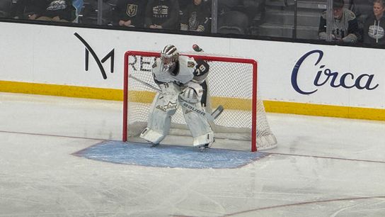 Carter Hart returns, Trevor Connelly scores first goal in Silver Knights win over Wranglers taken at Lee’s Family Forum (Henderson Silver Knights)
