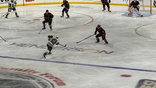 Heroic comeback falls just short as Silver Knights fall to Firebirds taken at Lee’s Family Forum (Henderson Silver Knights). Photo by Derek Hegna-The Sporting Tribune