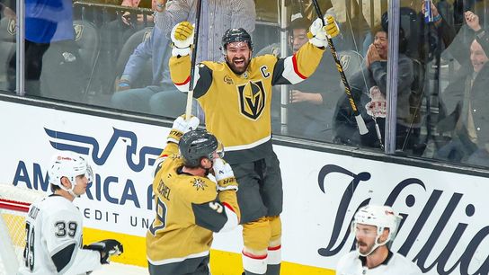 Golden Knights return to the ice as playoff push begins versus Kings taken at Crypto.com Arena (Vegas Golden Knights). Photo by RJ Forbus-The Sporting Tribune