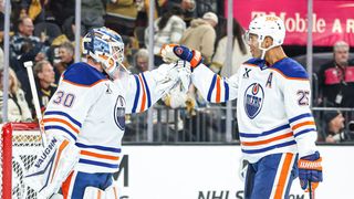 Home ice advantage up for grabs as Golden Knights face Oilers taken at T-Mobile Arena (Vegas Golden Knights). Photo by RJ Forbus-The Sporting Tribune
