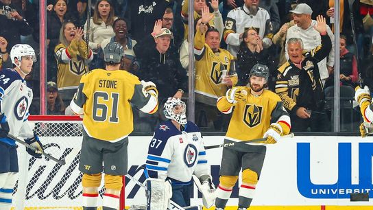 Tale of two games puts Golden Knights a point away from top seed taken at T-Mobile Arena (Vegas Golden Knights). Photo by RJ Forbus-The Sporting Tribune