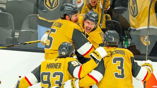 Golden Knights aiming to punch ticket to second round against Mammoth taken at Delta Center (Vegas Golden Knights). Photo by RJ Forbus-The Sporting Tribune