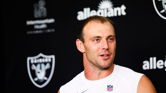 In a Raiders training camp full of competition, Brock Bowers remains the alpha taken at Intermountain Healthcare Performance Center (Las Vegas Raiders). Photo by DJ Cabanlong-The Sporting Tribune