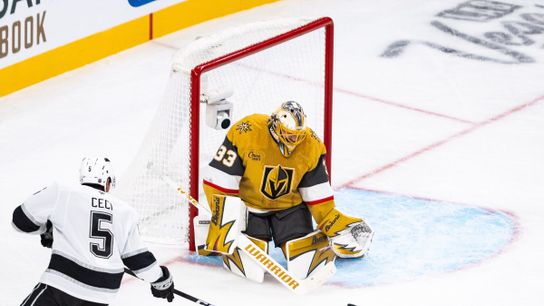 Strong start in return from injury just what the doctor ordered for Adin Hill taken at T-Mobile Arena (Vegas Golden Knights)