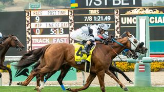 Santa Anita Saturday: King of Gosford returns in American Stakes taken at Santa Anita Park (Horse Racing). Photo by Santa Anita Park.