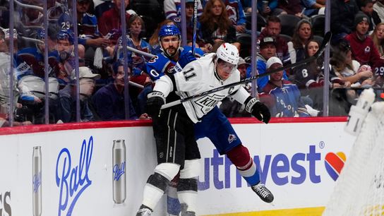 Late rally falls short as Kings drop Game 1 to Avalanche taken at Ball Arena  (NHL). Photo by Ron Chenoy-Imagn Images