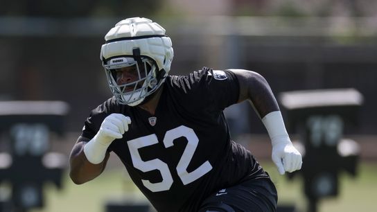 TST Images: Raiders open camp as position battles begin taken at Jack R. Hammett Sports Complex (Las Vegas Raiders)