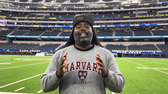 The Sporting Tribune’s Eric Lambkins II wins first-place PFWA column writing award taken in Los Angeles (NFL). Photo by The Sporting Tribune