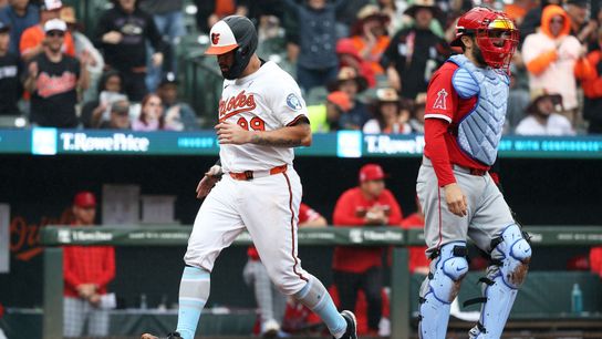 Sanchez's slam caps sweep as Orioles down Angels again taken at Oriole Park at Camden Yards (Los Angeles Angels)