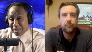 Stephen A. Smith, Clay Travis among betting favorites to replace Jimmy Kimmel in Late Night shakeup taken in Los Angeles (Sports Media). Photo by YouTube