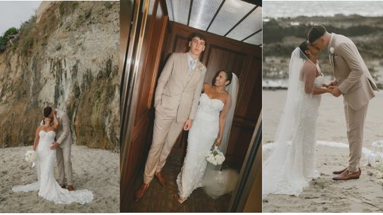 Taja and Jake LaRavia got married before the start of the Lakers' 2025-26 season.