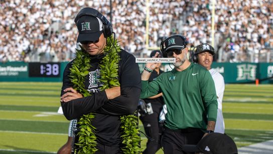 Hawai‘i’s offense stalls in 21-6 home-opening loss to UNLV taken at Clarence T.C. Ching Athletics Complex. (Hawaii)