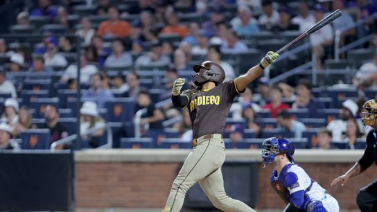 Fernando Tatis Jr. plays superhero, powers Padres past Mets taken at Citi Field (MLB). Photo by Brad Penner-Imagn Images