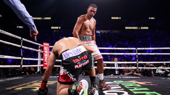 David Benavidez, Jaime Munguia claim titles with dominant performances during Cinco De Mayo weekend in Las Vegas taken T-Mobile Arena (Boxing). Photo by Cris Esqueda/Golden Boy Promotions