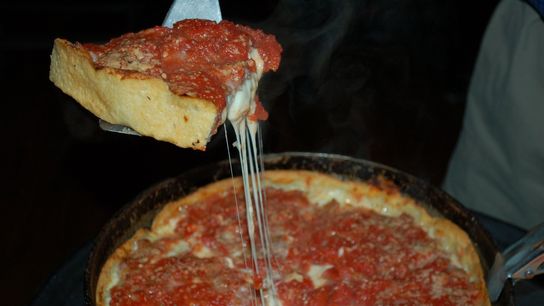Sausage is the most popular pie option at Lou Malnati s. Sausage is the most popular pie option at Lou Malnati s.