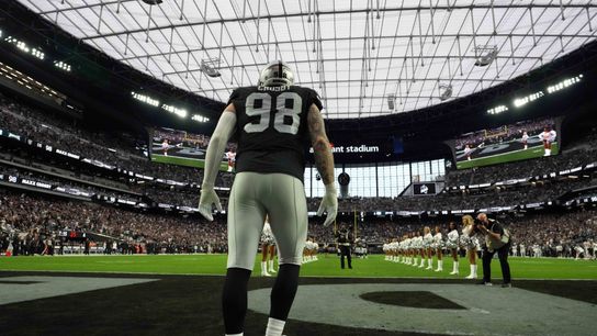 Maxx Crosby’s brother hyped up for DE's trade from rebuilding Raiders taken at Las Vegas (Ravens). Photo by Mandatory Credit: Kirby Lee-Imagn Images