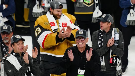 Golden Knights owner looking to secure NBA expansion franchise for Las Vegas taken in Las Vegas (Las Vegas). Photo by Lucas Peltier-Imagn Images