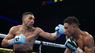 Ryan Garcia says Teofimo Lopez will be his next opponent taken in Los Angeles (Boxing). Photo by Joe Camporeale-Imagn Images