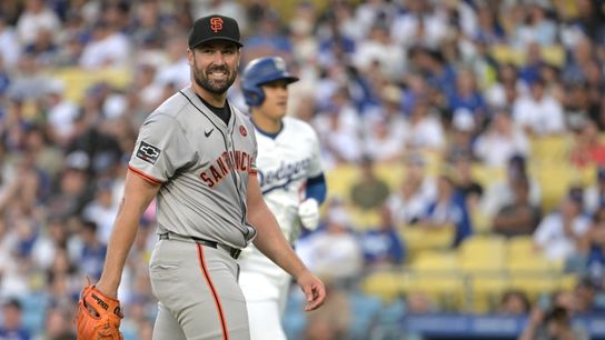 Ray's impressive pitching performance, leads Giants over the Dodgers taken at Dodger Stadium (Los Angeles Dodgers)