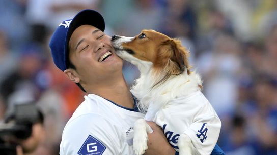 Shohei Ohtani’s dog, Decoy, learns new tricks, could throw out first pitch again taken in Atlanta (Los Angeles Dodgers)