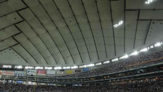 Ohtani homers, Yamamoto sharp in WBC opener taken at Tokyo Dome (Los Angeles Dodgers). Photo by Darren Yamashita-Imagn Images