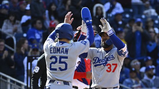 Teoscar Hernández helps Dodgers avoid sweep taken at Nationals Park (Los Angeles Dodgers)