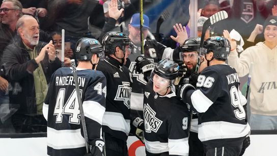 Danault, Kings take game one against Oilers (Los Angeles Kings). Photo by © Kirby Lee-Imagn Images