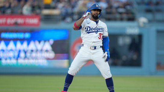 Teoscar Hernández drives in four runs, leading Dodgers to 14-3 record at home taken at Dodger Stadium (Los Angeles Dodgers)