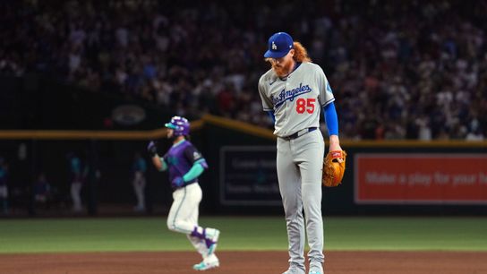 Dustin May battles, Burnes outduels him as Dodgers shut out by D-backs taken at Chase Field (Los Angeles Dodgers)