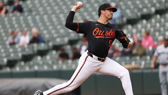 Dodgers add former top prospect Chayce McDermott (Los Angeles Dodgers). Photo by Daniel Kucin Jr.-Imagn Images