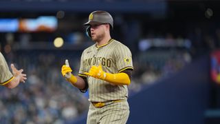 Padres drop fourth straight in Toronto taken at Rogers Centre (San Diego Padres). Photo by Nick Turchiaro-Imagn Images