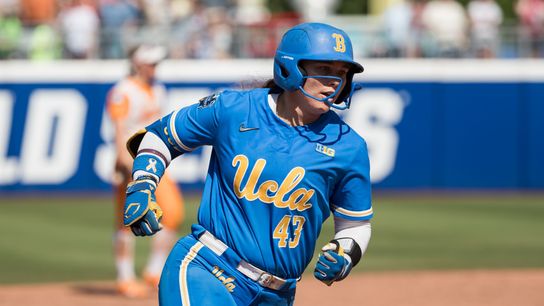 Grant ties NCAA home run record as UCLA rolls into Big Ten title game taken in Los Angeles (UCLA). Photo by Brett Rojo-Imagn Images