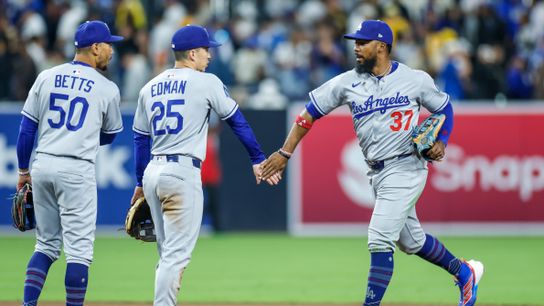 Dodgers pull through in extras to take series opener against Friars  taken at Petco Park (Los Angeles Dodgers)