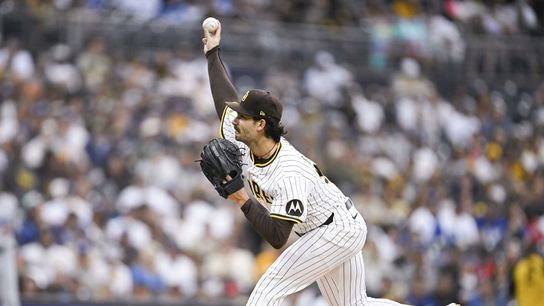 San Diego Padres starting pitcher Dylan Cease (84) delivers during the first inning against the against the Los Angeles Dodgers at Petco Park. San Diego Padres starting pitcher Dylan Cease (84) delivers during the first inning against the against the Los Angeles Dodgers at Petco Park.