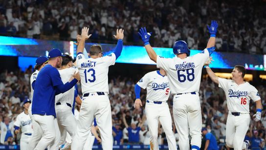 Will Smith's walk-off slams door on Padres  taken at Dodger Stadium (San Diego Padres)